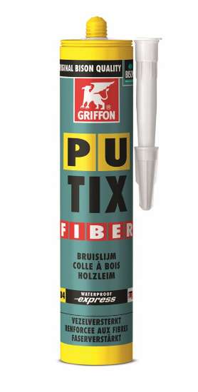 Afbeeldingen van Bison Pu-Tix fiber geel 340gr-