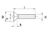 Afbeeldingen van Metaalschroef gegalvanisserd platkop M5 x 90mm