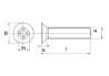 Afbeeldingen van Metaalschroef RVS platte kop phillips M6 x 16mm