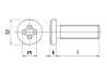 Afbeeldingen van Metaalschroef roestvaststaal cilinderkop phillips M8 x 40mm