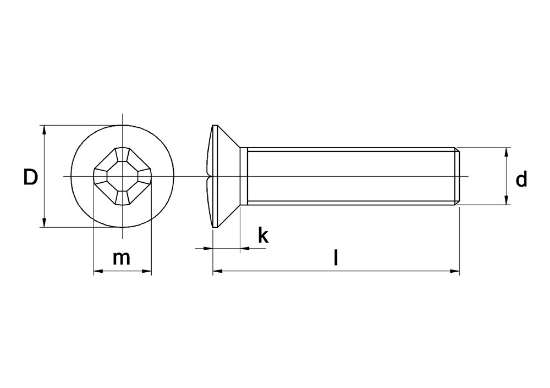 Afbeeldingen van Metaalschroef roestvaststaal lenskop phillips M4 x 40mm