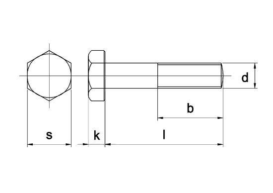 Afbeeldingen van Zeskantbout staal 8.8 verzinkt m5 x 45mm