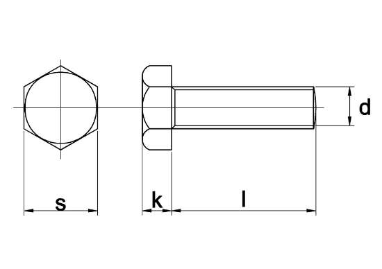 Afbeeldingen van Tapbout m20x40mm staal 8.8 verzinkt