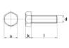 Afbeeldingen van Zeskanttapbout RVS m6x90mm