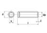 Afbeeldingen van Stelschroef m8 x 20mm