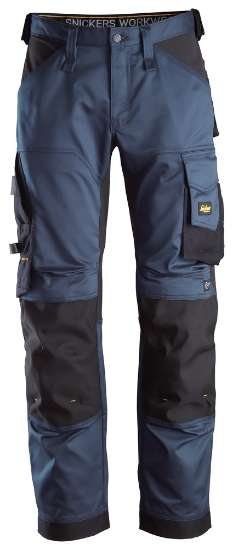 Afbeeldingen van Werkbroek stretch 6351 navy/zw 44