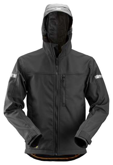 Afbeeldingen van Jack soft shell m/capuchon 1229 zwart M