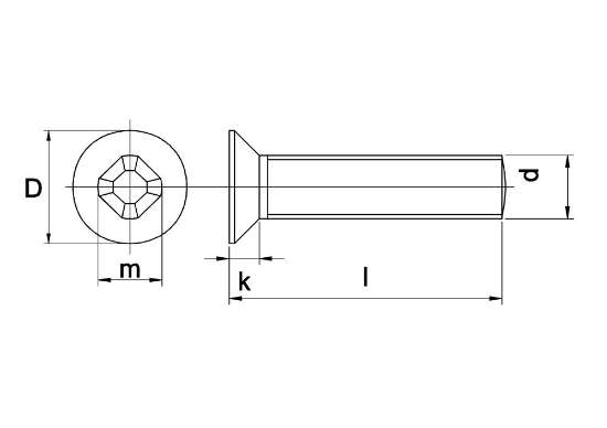 Afbeeldingen van Assortimentsdoos metaalschroef elektrolytisch verzinkt platkop DIN 965