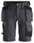 Afbeeldingen van Korte werkbroek stretch m/hols 6141 gr/zw 50