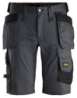 Afbeeldingen van Korte werkbroek stretch m/hols 6141 gr/zw 52