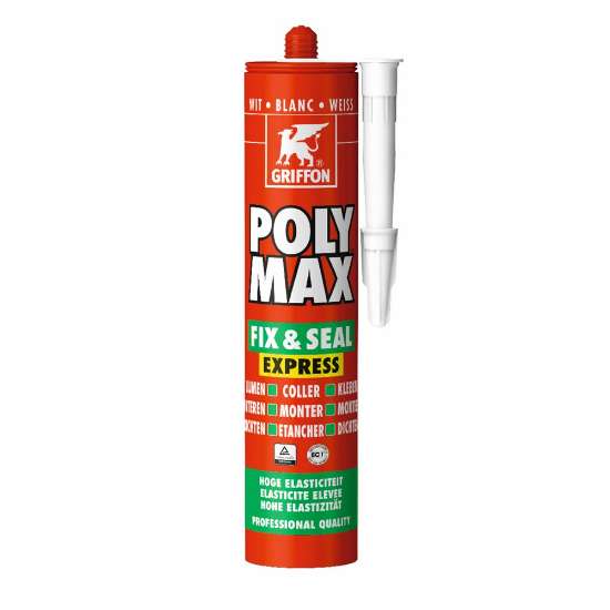 Afbeeldingen van PolyMax lijmkit Fix&seal  expr. 425gr. wit .