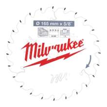 Afbeeldingen van Milwaukee cirkelzaagblad hout 165mm z=24