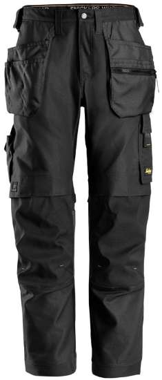 Afbeeldingen van Werkbroek Canvas+ m/hols 6224 zwart 44