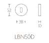 Afbeeldingen van BASICS LBN50D sleutelplaatje 10mm RVS
