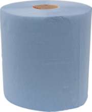 Afbeeldingen van Handdoekrol Industrie 2-lgs 190mx26cm blauw