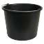 Afbeeldingen van Bouwemmer zwart Durable 12l.