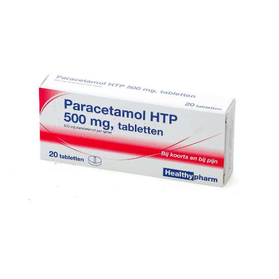 Afbeeldingen van Doos paracetamol aspirine 500mg 20 tabletten