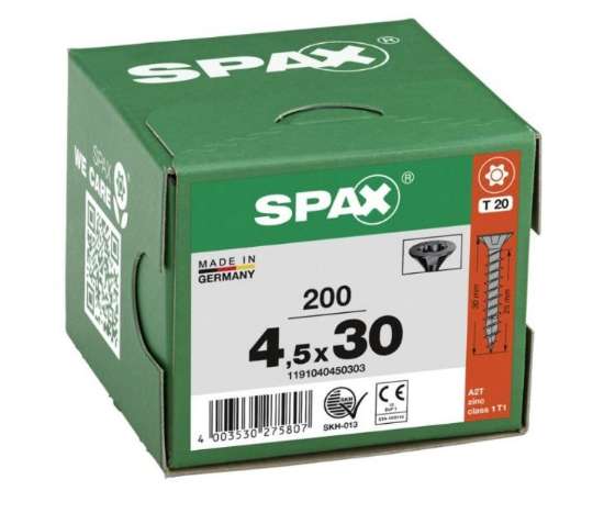 Afbeeldingen van Spax pk t20 zwart 4.5x30(200)
