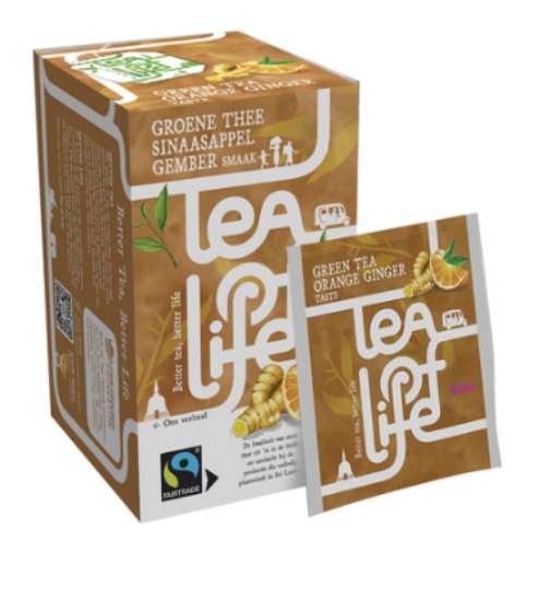 Afbeeldingen van Doosje green tea orange ginger