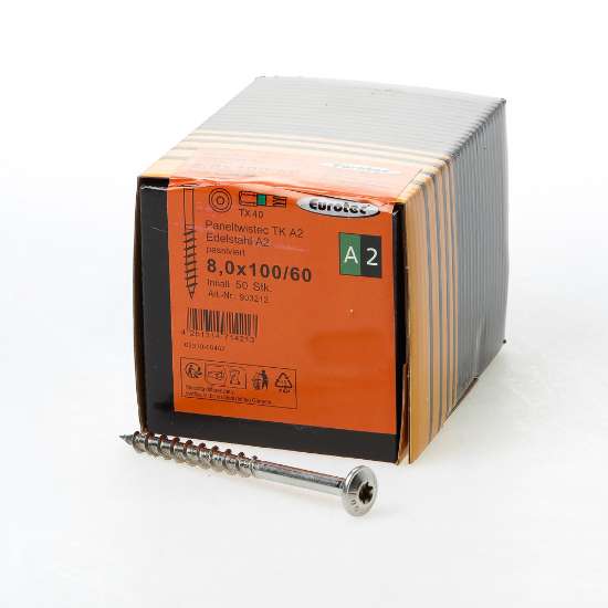 Afbeeldingen van Tellerkopfschroef RVS A2 8x100 tx40