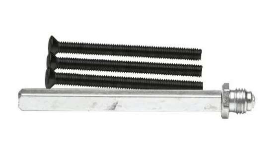Afbeeldingen van Axa stiftset +3 bouten kn-kr zwart 71-73mm