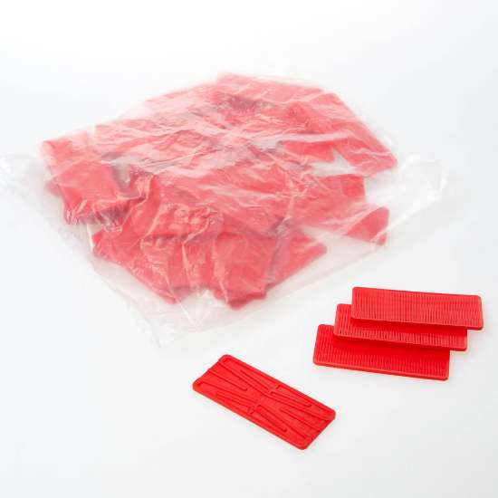 Afbeeldingen van Beglazingsblokje 100x40x3 mm rood
