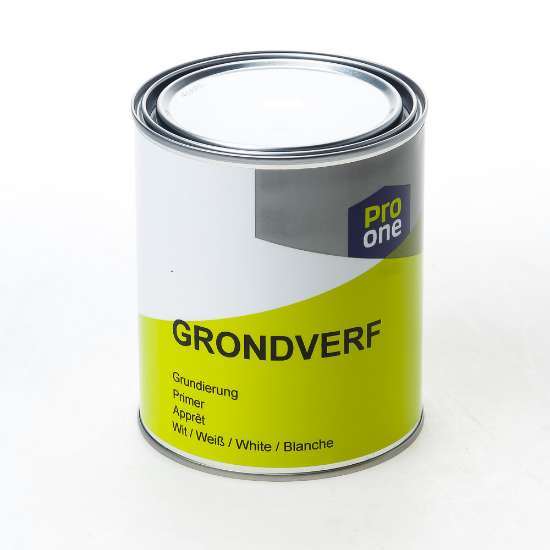 Afbeeldingen van ProOne grondverf wit 750ml