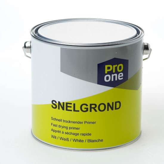 Afbeeldingen van ProOne grondverf snel wit 2500ml