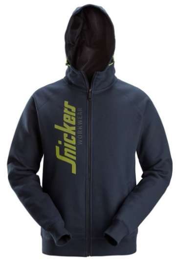 Afbeeldingen van Logo Full-Zip Hoodie L Zwart