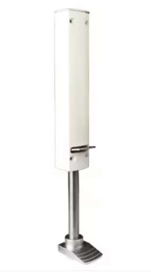 Afbeeldingen van Deurvastzetter 120mm R9010 wit Design ZE-120