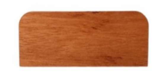 Afbeeldingen van Scharnierklos vulplaat hout 89x4mm