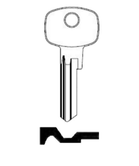 Afbeeldingen van Silca cilindersleutel staal CE156