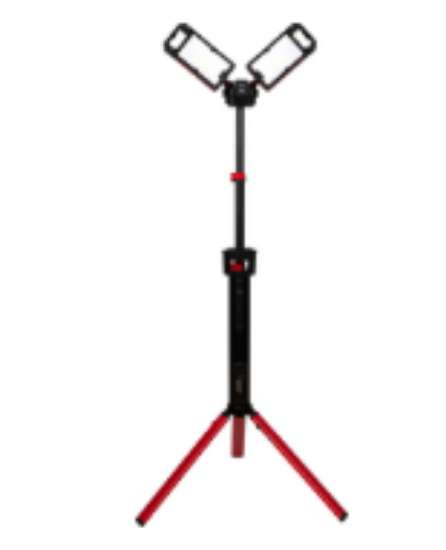 Afbeeldingen van Bouwlamp Tripod led 2x30W 5000lum 220V