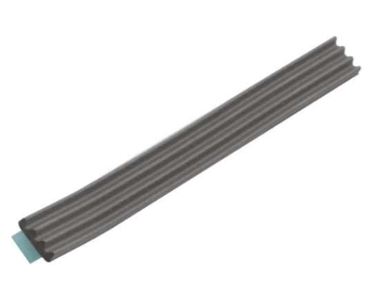 Afbeeldingen van Tochtprofiel zelfkl. K-prof 2-3mm zwart 7.5m