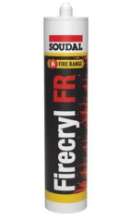 Afbeeldingen van Soudal Firecryl FR Brandwerende acrylaatkit Wit 310 ml