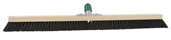 Afbeeldingen van Zaalveger zwart haar zacht  100cm