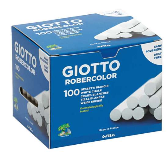 Afbeeldingen van Schoolbordkrijt Giotto wit (100)