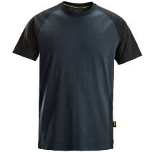 Afbeeldingen van Tweekleurig T-shirt M Navy/Zwart