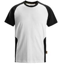 Afbeeldingen van Tweekleurig T-shirt M Zwart/Wit