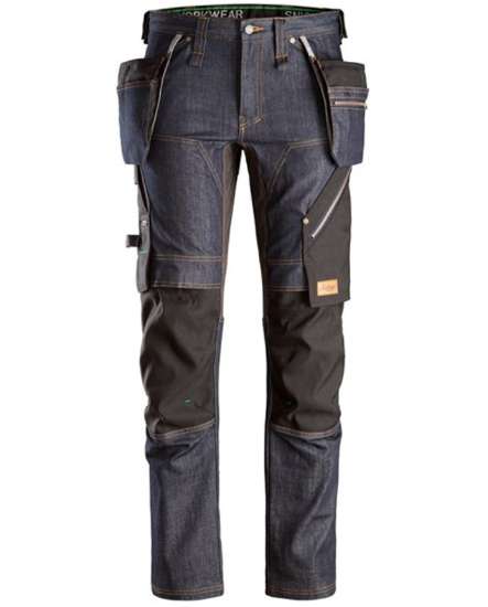 Afbeeldingen van FlexiWork Denim/Zwart Werkbroek  mt54