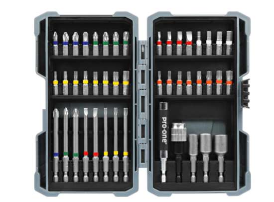 Afbeeldingen van Pro-One bitset 45-delig sl-ph-pz-tx-hex