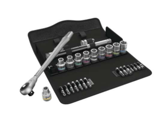 Afbeeldingen van 8100 SC 7 Zyklop Metal-ratelset doorsteekvier