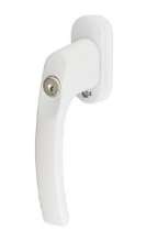 Afbeeldingen van Draaivalkruk wit afsluitbaar stift 40mm
