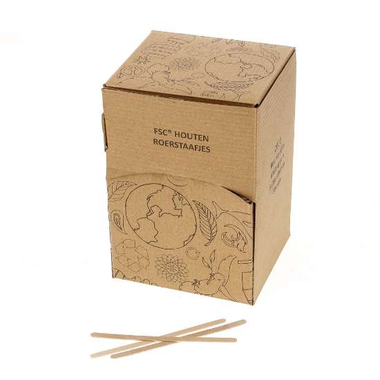 Afbeeldingen van Roerstaafje Meesterschap hout 110mm(2000)