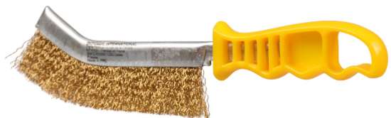 Afbeeldingen van Ironside Staalborstel gebogen messing