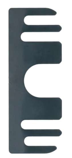 Afbeeldingen van S2 uitvulplaatje zw/gr 88x32x1 glijlagersch.