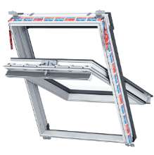 Afbeeldingen van Tuimelraam kunststof wit 78x98 PCP04T