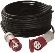 Afbeeldingen van Verlengsnoer CEE 4x1.5 32A 3P+A 25mtr H07rn-f