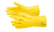 Afbeeldingen van Handschoen pro-chem latex geel mt.10