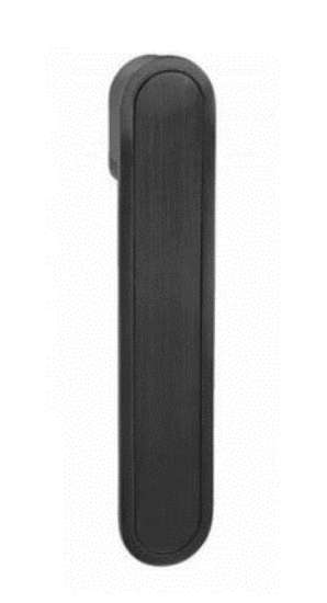 Afbeeldingen van JNF schuifdeurtrekring ovaal 155x30mm zwart